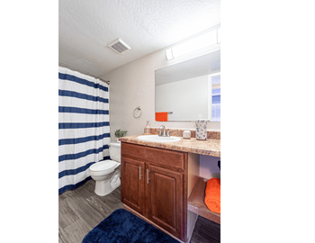 Bathtub with shower